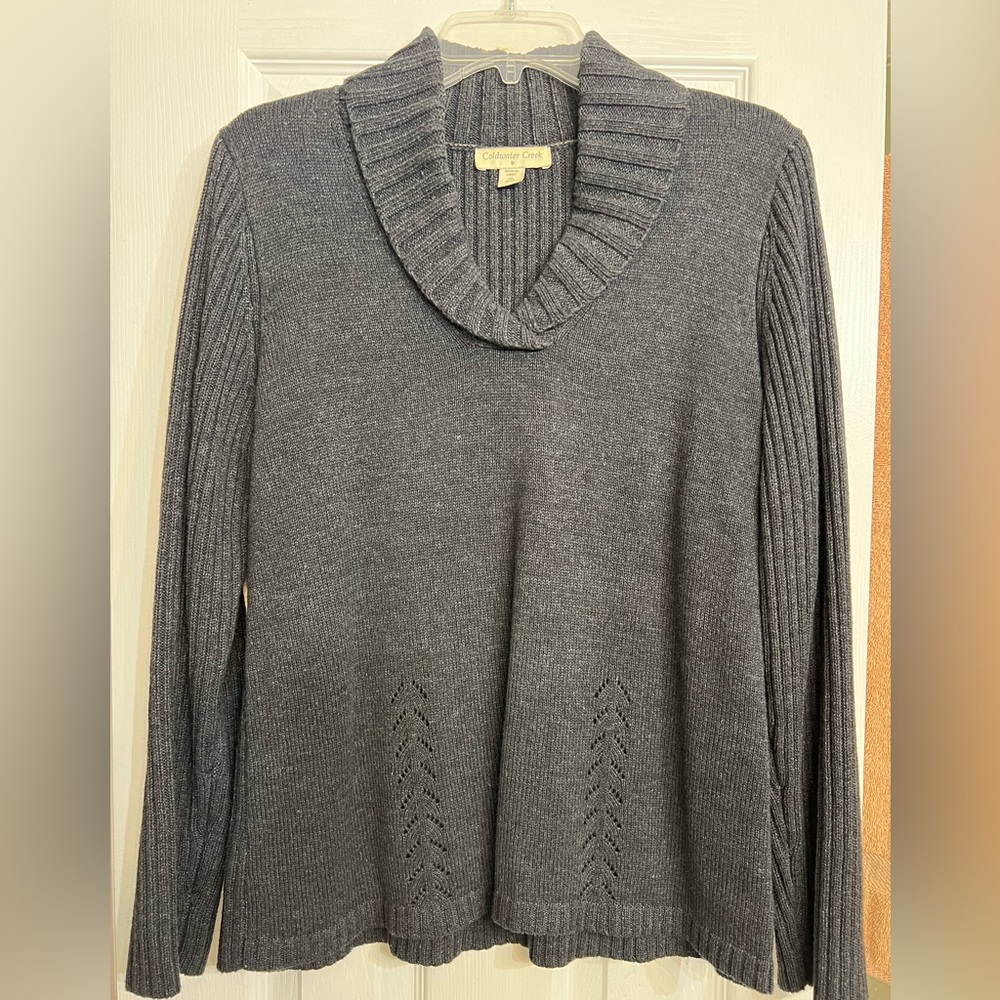 Coldwater Creek Size Medium Black Sweater